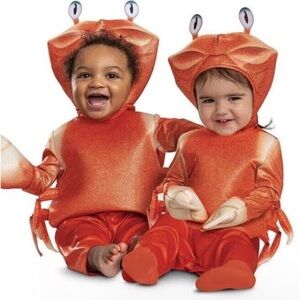 Disney The Little Mermaid Sebastian Infant Costume Halloween Cosplay Size 12-18M